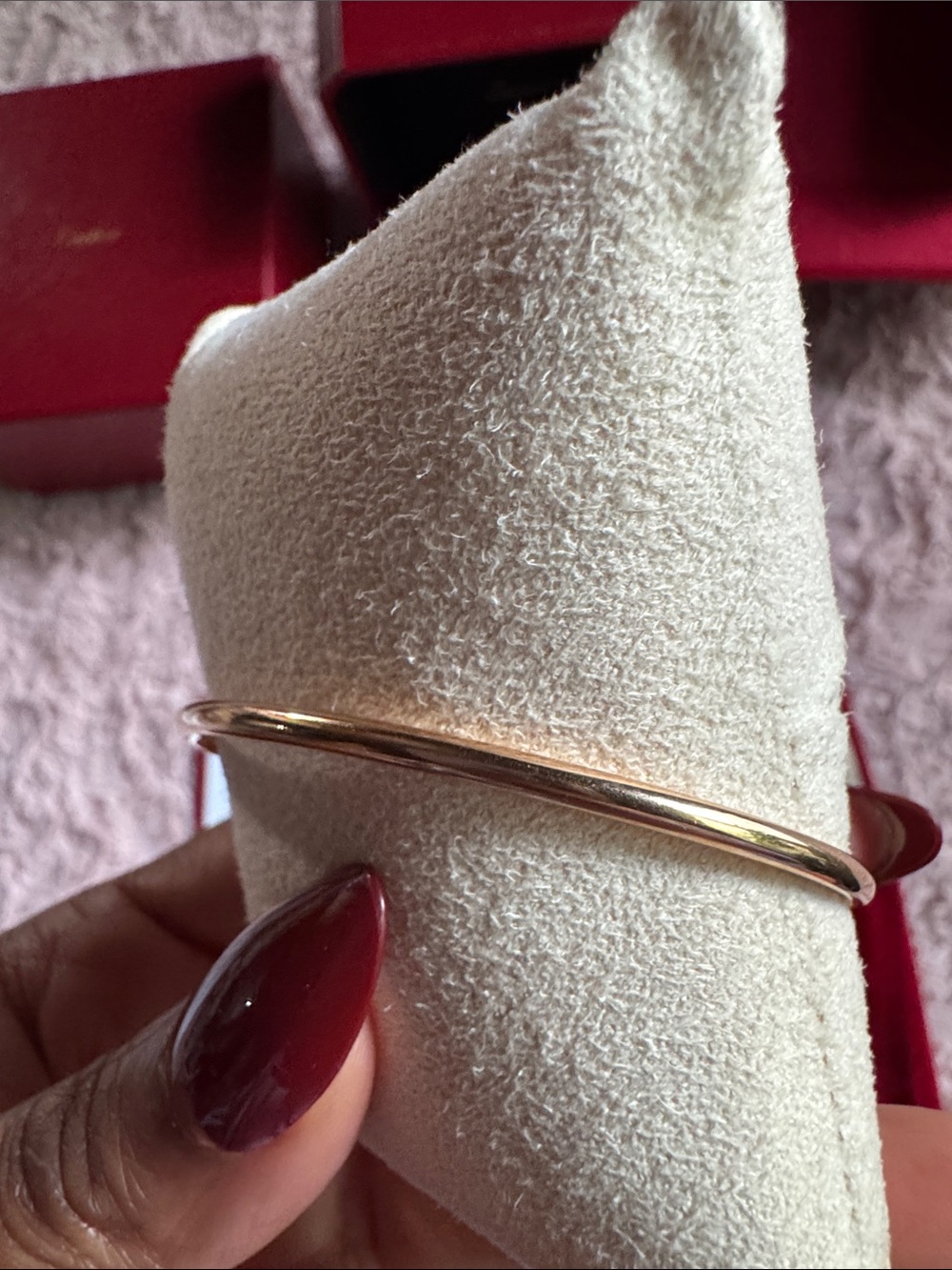 Cartier Pink/Rose Gold Juste un ClouScrew Motif Bangle Bracelet - 18k Rose Gold - Picture 10 of 16